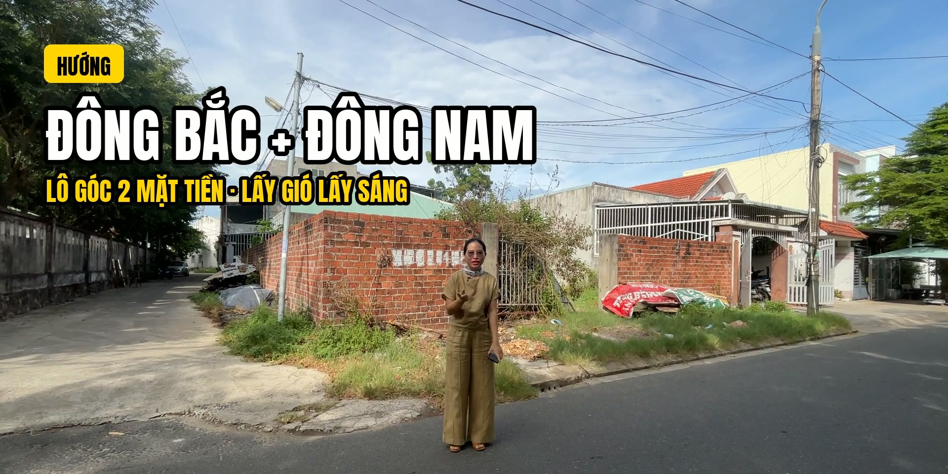 Đồ hoạ hướng Đông Bắc và Đông Nam của lô góc hai mặt tiền đường Nguyễn Công Trứ