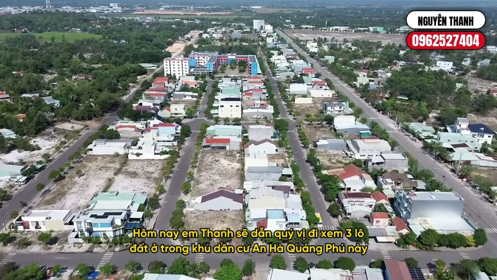 Trường quốc tế song ngữ trong khu dân cư An Hà Quảng Phú Tam Kỳ nhìn từ đường trước cổng