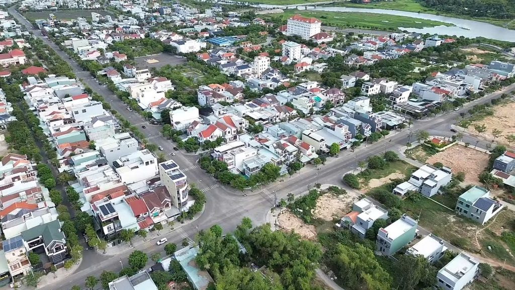 Toàn cảnh khu phố mới Tân Thạnh Tam Kỳ nhìn từ flycam