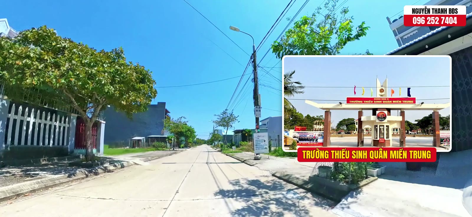 Trục đường chính khu dân cư 270 Quảng Phú với nhà hai bên đã xây gần kín, trong video ghi dân cư đã ở khoảng 70 phần trăm